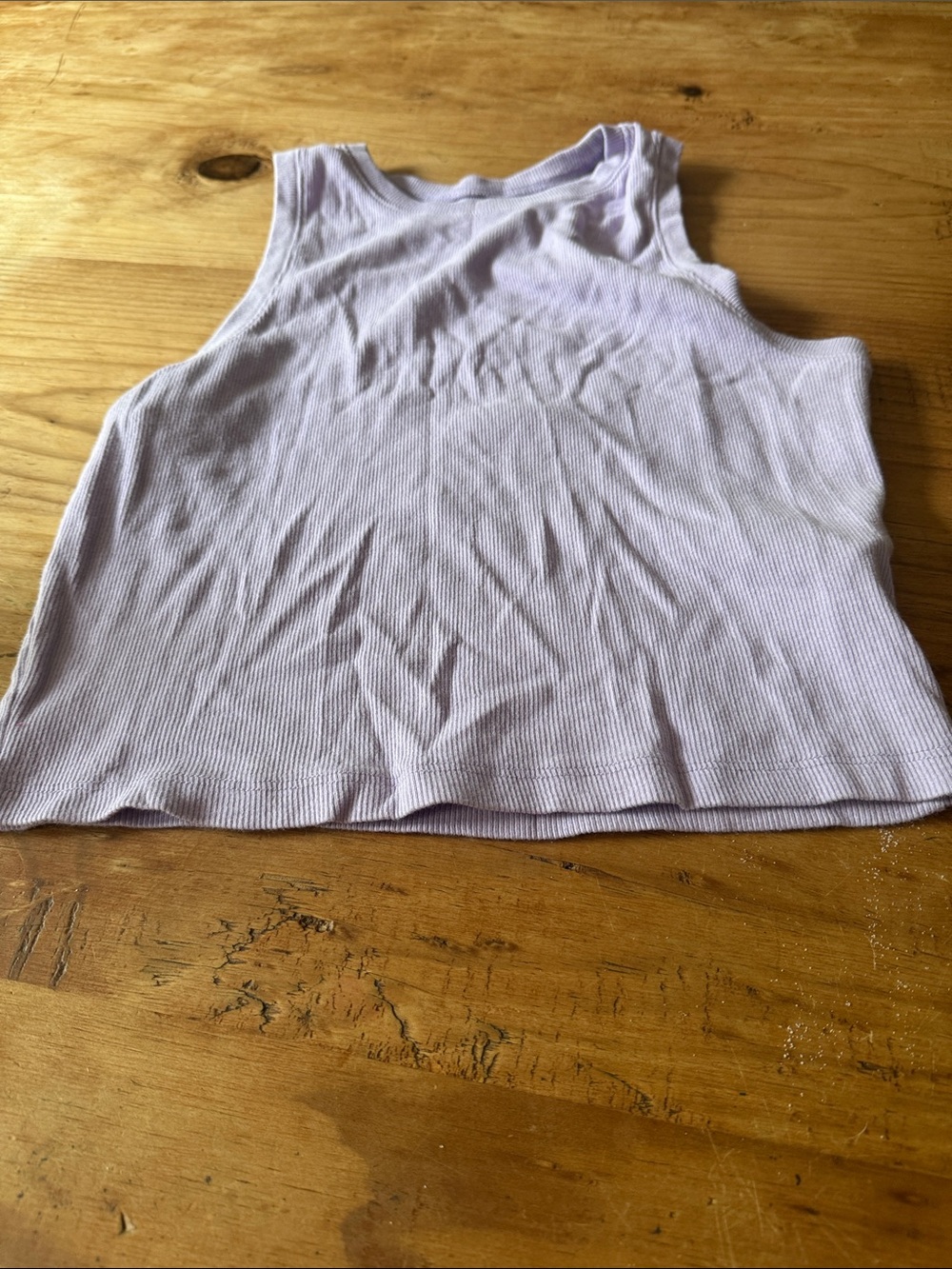 Hollister Light Lilac Ribbed Tank Top